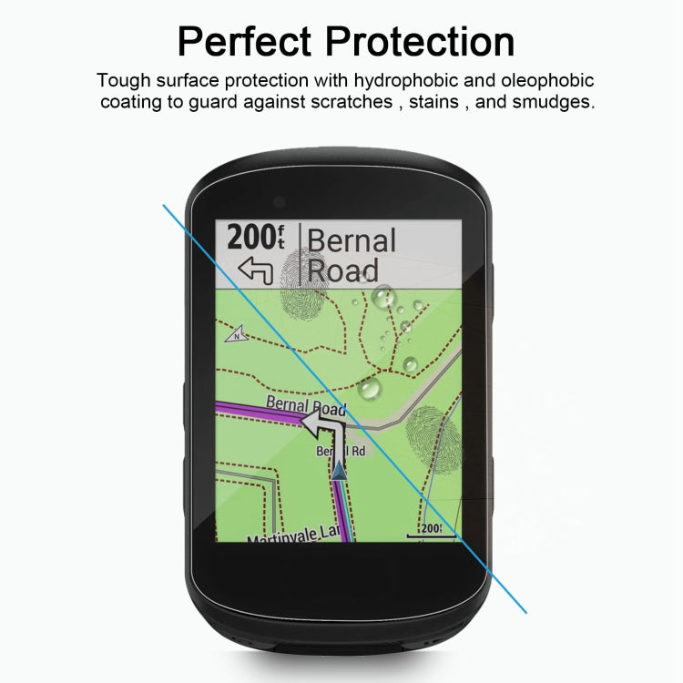 Protecteur d'écran en verre trempé 0,26 mm 2,5D 9H pour Garmin Edge 530
