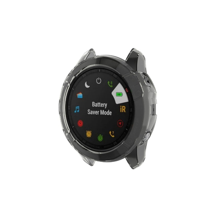 For Garmin Fenix 6X TPU Half Coverage Smart Watch Protevtice Case