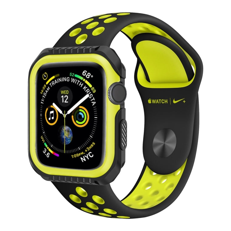 Coque de protection antichoc bicolore pour montre connectée Apple Watch Series 3 38 mm : 38 mm (noir), 38 mm (gris noir), 38 mm (rouge noir), 38 mm (blanc noir), 38 mm (jaune noir), 38 mm (bleu rose), 38 mm (rouge noir), 38 mm (blanc bleu)