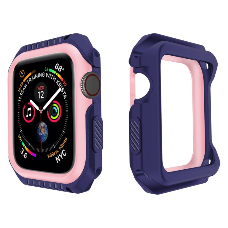 Coque de protection antichoc bicolore pour montre connectée Apple Watch Series 3 38 mm : 38 mm (noir), 38 mm (gris noir), 38 mm (rouge noir), 38 mm (blanc noir), 38 mm (jaune noir), 38 mm (bleu rose), 38 mm (rouge noir), 38 mm (blanc bleu)