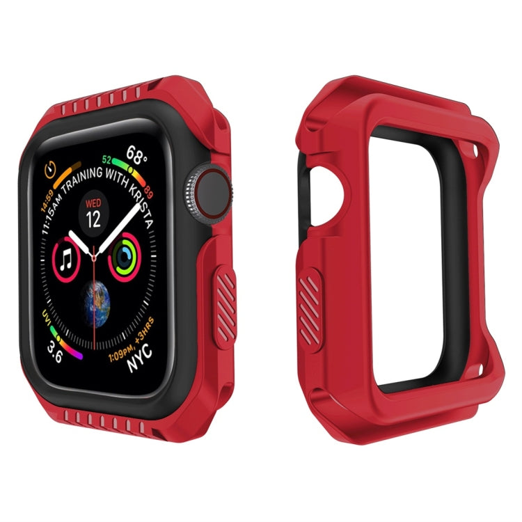 Coque de protection antichoc bicolore pour montre connectée Apple Watch Series 3 38 mm : 38 mm (noir), 38 mm (gris noir), 38 mm (rouge noir), 38 mm (blanc noir), 38 mm (jaune noir), 38 mm (bleu rose), 38 mm (rouge noir), 38 mm (blanc bleu)