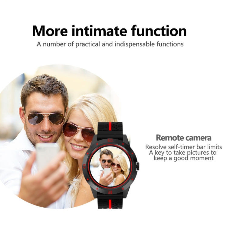 Reloj inteligente N6 con pantalla TFT de 1,3 pulgadas, MTK2502C, Bluetooth 4.0, correa de silicona, monitor de frecuencia cardíaca, podómetro, monitor de sueño y recordatorio de sedentarismo.
