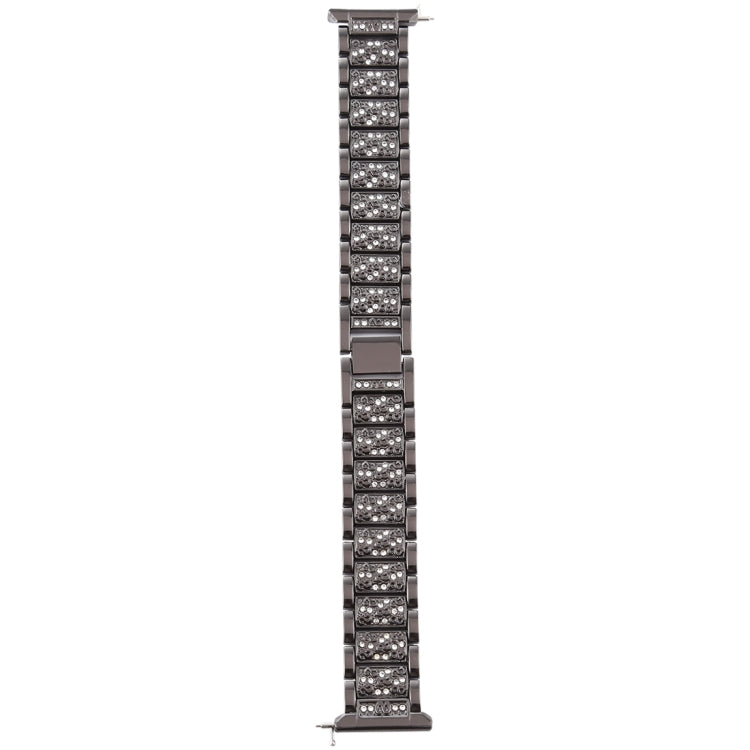 For Fitbit Versa Diamond-studded Stainless Steel Watch Band