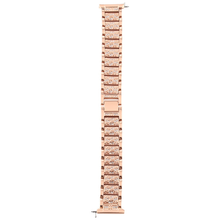 For Fitbit Versa Diamond-studded Stainless Steel Watch Band