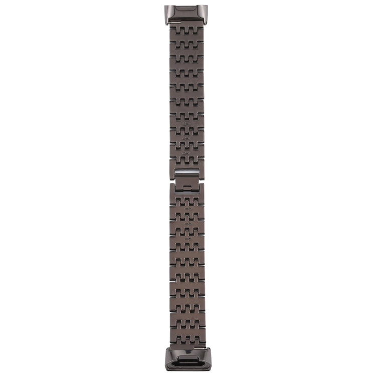 For Fitbit Charge 3 Diamond-studded Stainless Steel Watch Band