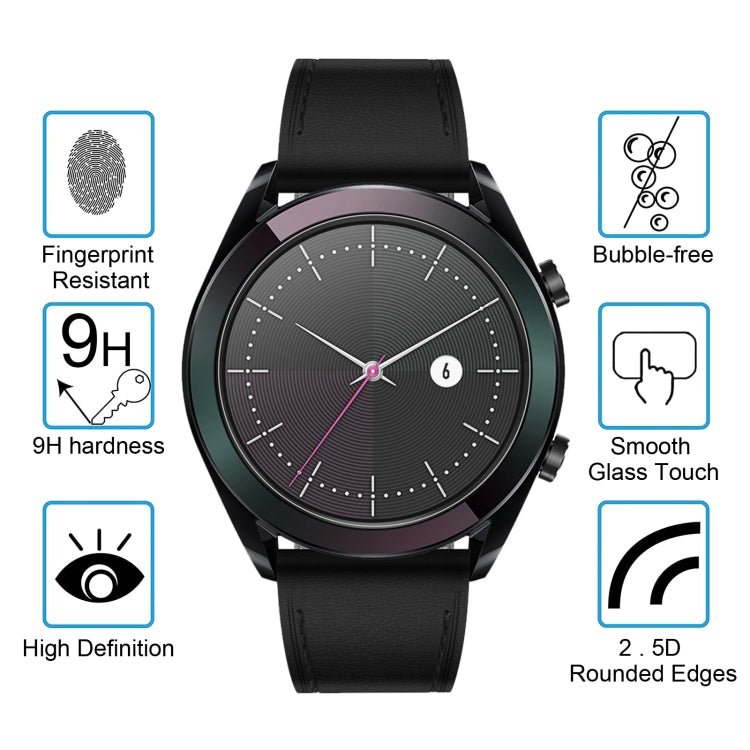 ENKAY Hat-Prince 0.2mm 9H 2.15D Curved Edge Tempered Glass Film for Huawei Watch GT 42mm