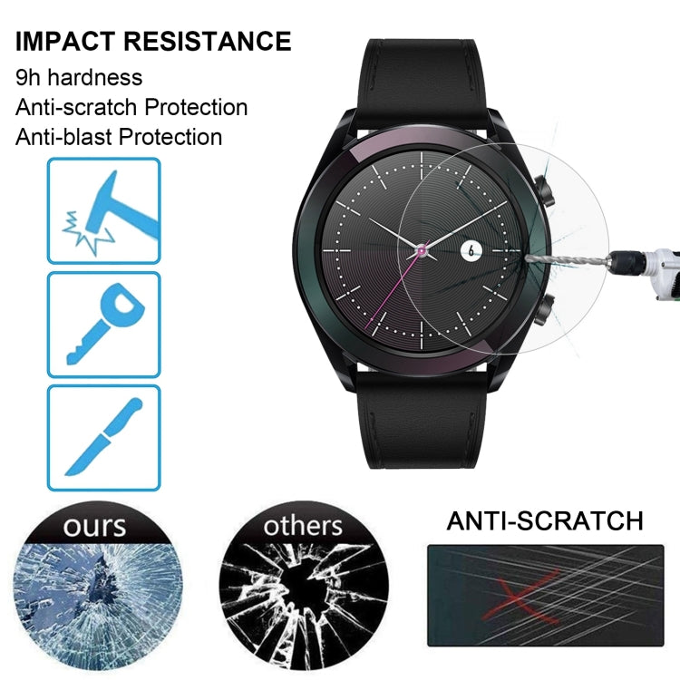 ENKAY Hat-Prince 0.2mm 9H 2.15D Curved Edge Tempered Glass Film for Huawei Watch GT 42mm