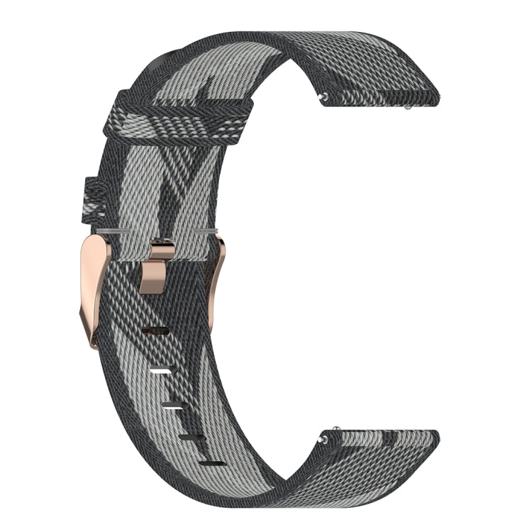 20mm Stripe Weave Nylon Wrist Strap Watch Band for Huami Amazfit GTR 42mm / GTS / BIP / BIP Lite