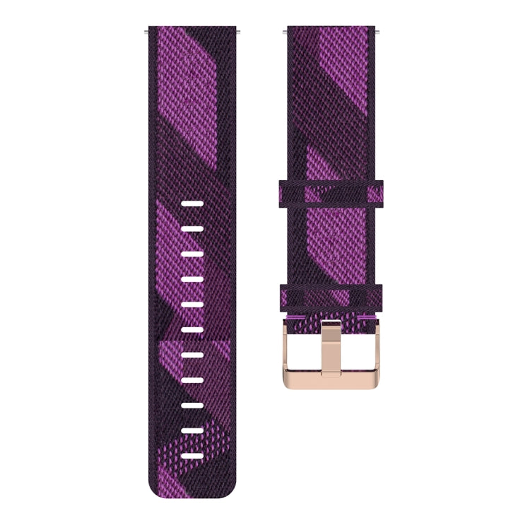 20mm Stripe Weave Nylon Wrist Strap Watch Band for Huami Amazfit GTR 42mm / GTS / BIP / BIP Lite