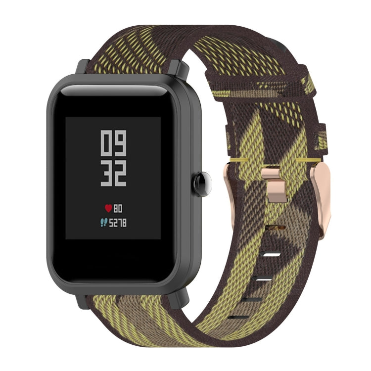 20mm Stripe Weave Nylon Wrist Strap Watch Band for Huami Amazfit GTR 42mm / GTS / BIP / BIP Lite