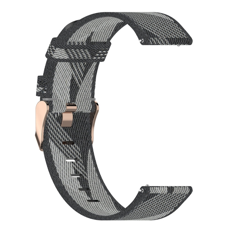 Bracelet de montre en nylon tissé à rayures de 20 mm pour Huawei GT 2 42 mm / Honor Magic Watch 2 42 mm