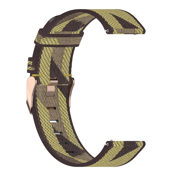 22mm Stripe Weave Nylon Wrist Strap Watch Band for Galaxy Watch 46mm / Gear S3