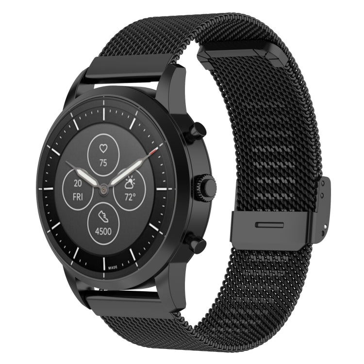 Bracelet de montre en maille métallique 22 mm pour montre connectée hybride Fossil HR, Explorist HR de 4e génération pour homme, sport pour homme