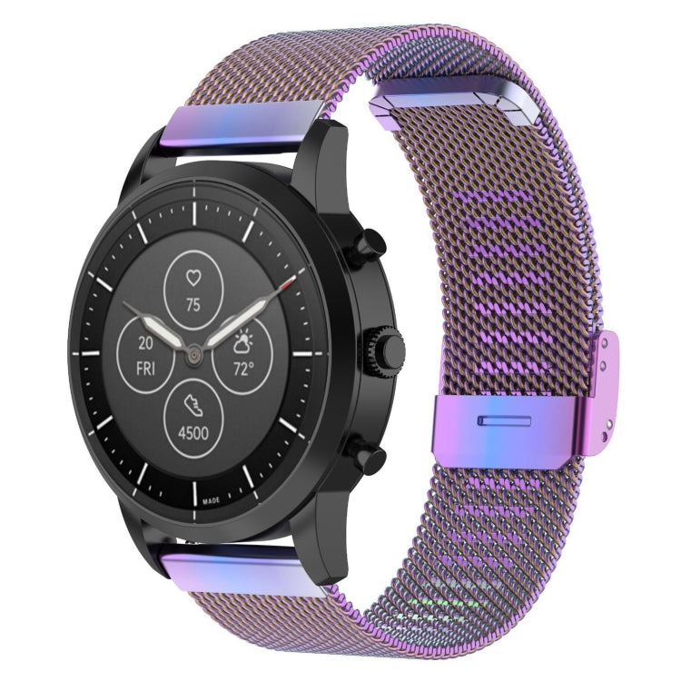 Bracelet de montre en maille métallique 22 mm pour montre connectée hybride Fossil HR, Explorist HR de 4e génération pour homme, sport pour homme