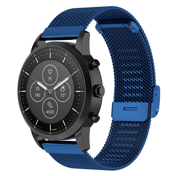 Bracelet de montre en maille métallique 22 mm pour montre connectée hybride Fossil HR, Explorist HR de 4e génération pour homme, sport pour homme