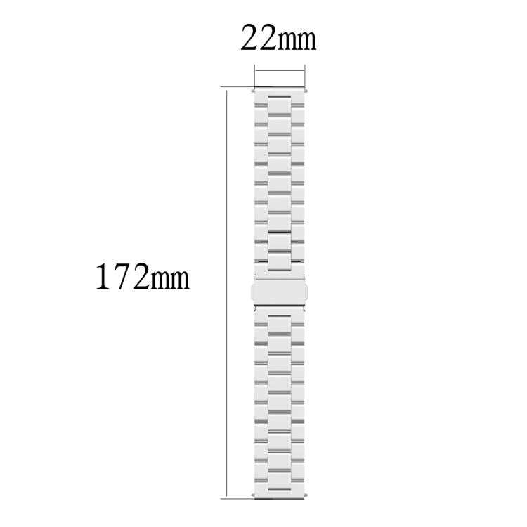 22mm Steel Wrist Strap Watch Band for Fossil Gen 5 Carlyle, Gen 5 Julianna, Gen 5 Garrett, Gen 5 Carlyle HR