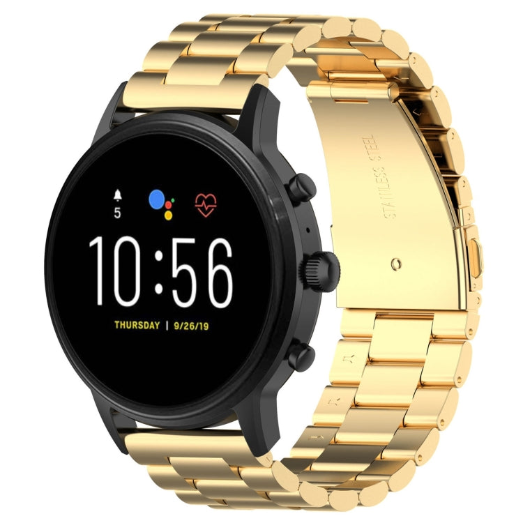 22mm Steel Wrist Strap Watch Band for Fossil Gen 5 Carlyle, Gen 5 Julianna, Gen 5 Garrett, Gen 5 Carlyle HR