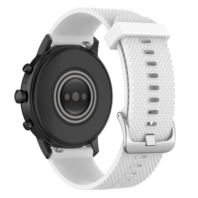 22mm Texture Silicone Wrist Strap Watch Band for Fossil Gen 5 Carlyle, Gen 5 Julianna, Gen 5 Garrett, Gen 5 Carlyle HR