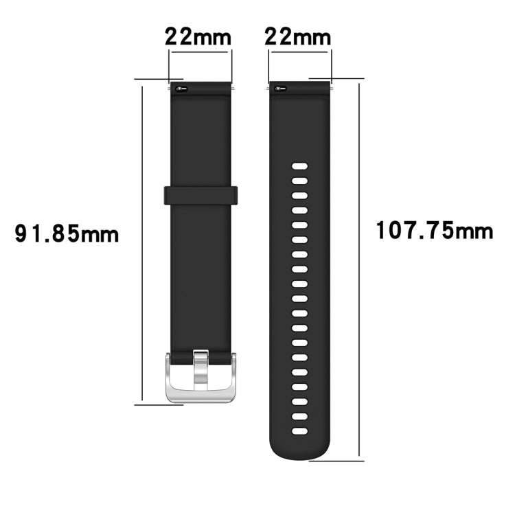 22mm Texture Silicone Wrist Strap Watch Band for Fossil Gen 5 Carlyle, Gen 5 Julianna, Gen 5 Garrett, Gen 5 Carlyle HR