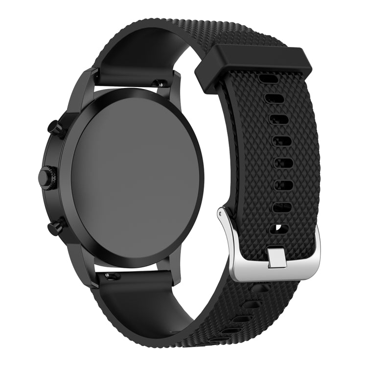 22mm Texture Silicone Wrist Strap Watch Band for Fossil Hybrid Smartwatch HR, Male Gen 4 Explorist HR, Male Sport