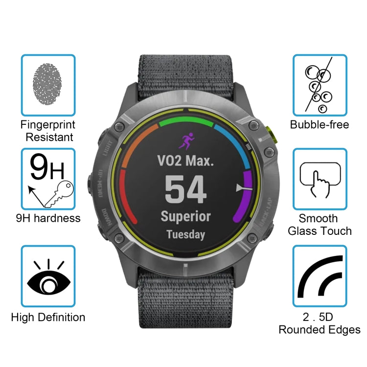 Protector de pantalla de vidrio templado para reloj inteligente Garmin Enduro.