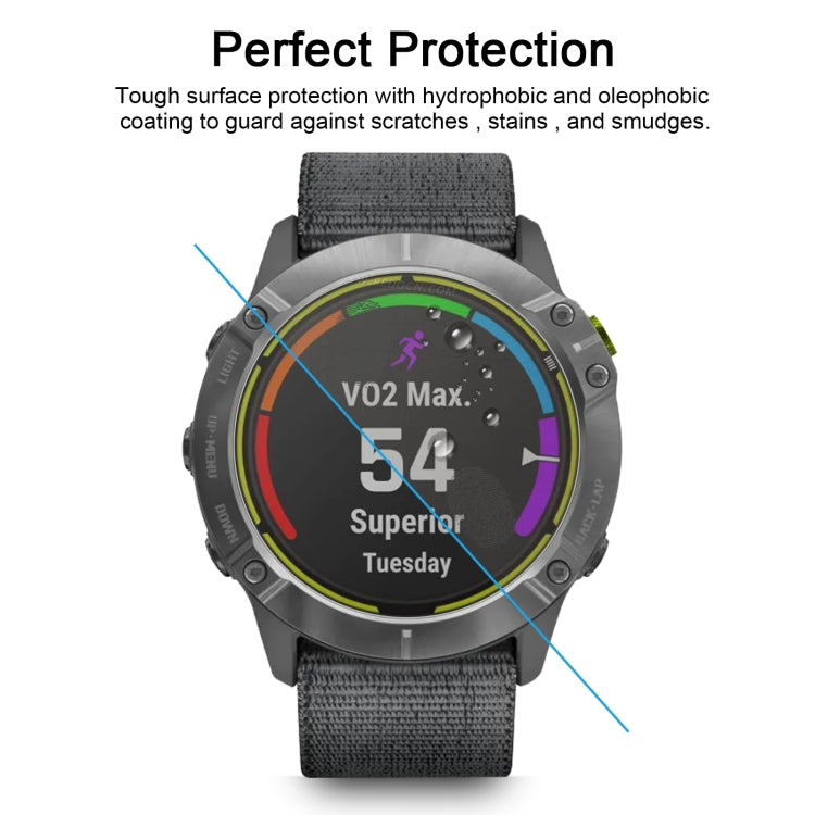 Protector de pantalla de vidrio templado para reloj inteligente Garmin Enduro.
