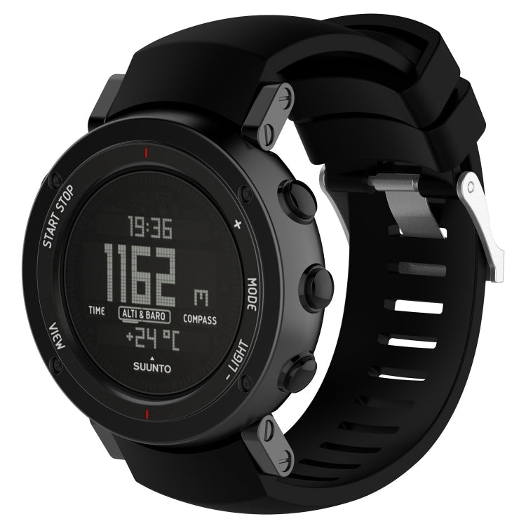Silicone Watch Band for SUUNTO Core ALU Black