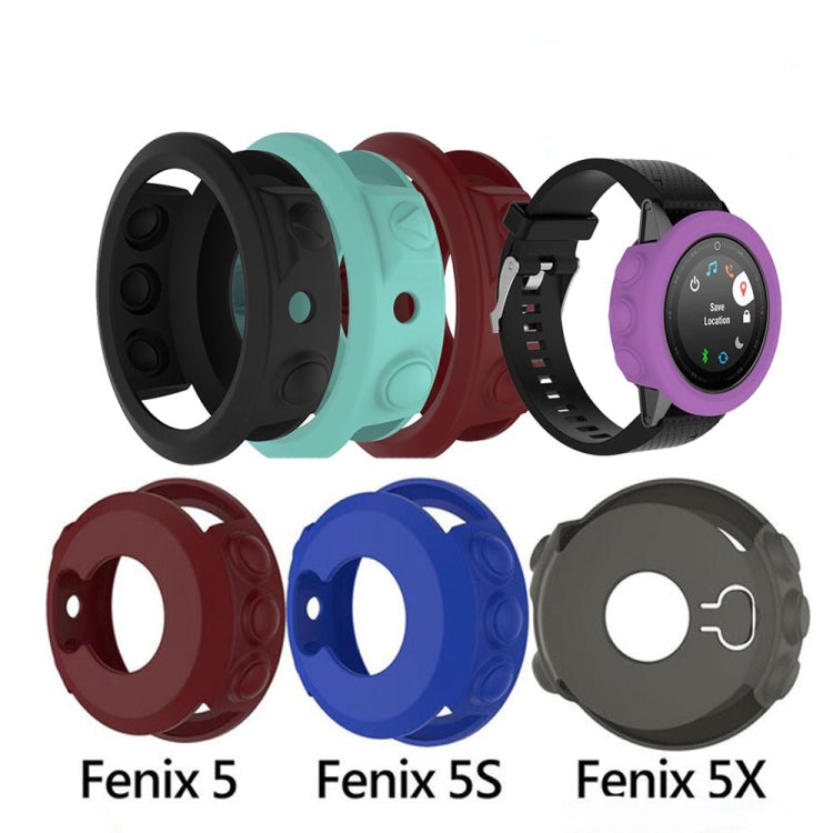 Solid Color Silicone Watch Protective Case for Garmin Fenix 5