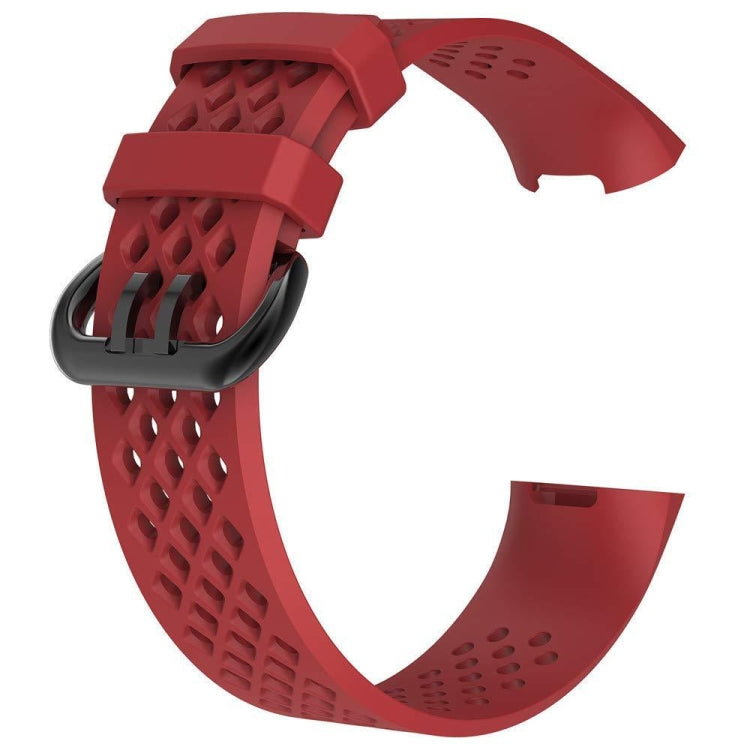 Square Hole Adjustable Sport Watch Band for FITBIT Charge 3