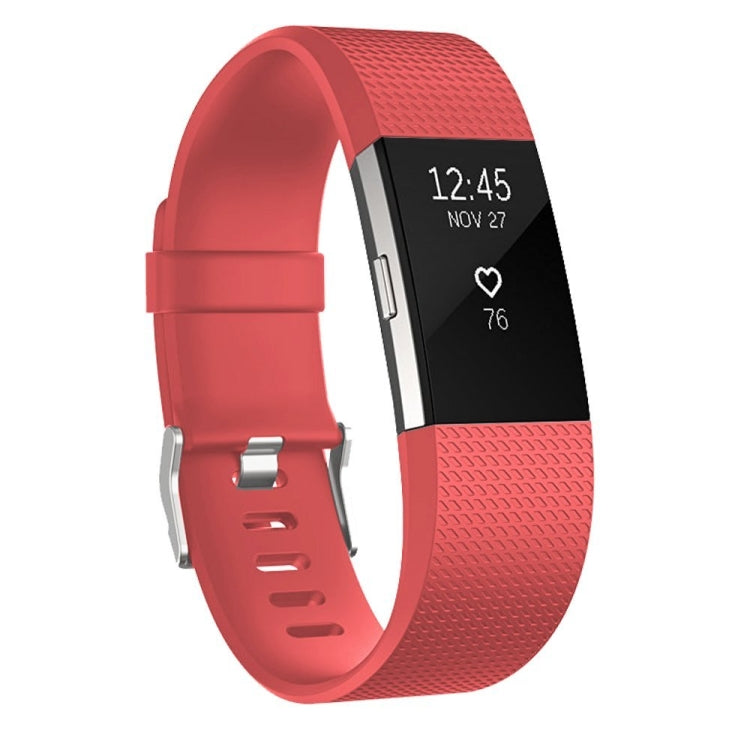 Square Pattern Adjustable Sport Watch Band for FITBIT Charge 2, Size: S, 10.5x8.5cm, S, Grey, S, Blue, S, White, S, Aurora Blue, S, Black, S, Light Pink, S, Mint Green, Coral Red, S, Navy Blue, S, Dark Purple, S, Purple, S, Cyan, S, Pink, S, Red, S, Gr...