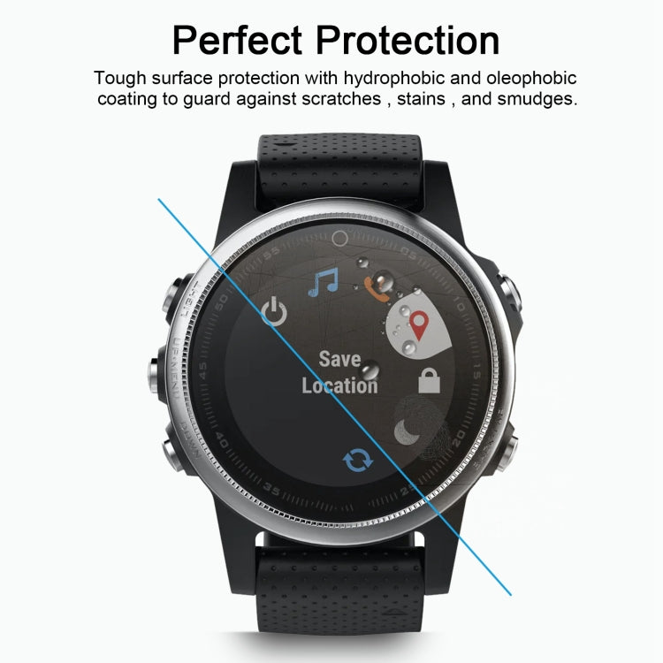 2 PCS ENKAY Hat-Prince for Garmin Fenix 5S Smart Watch 0.2mm 9H Surface Hardness 2.15D Explosion-proof Tempered Glass Screen Film