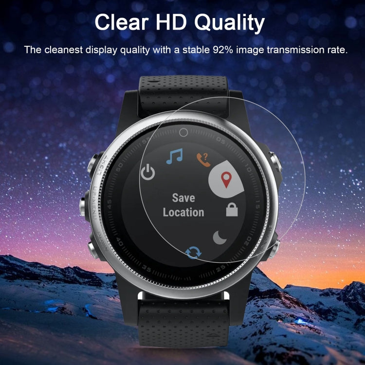 2 PCS ENKAY Hat-Prince for Garmin Fenix 5S Smart Watch 0.2mm 9H Surface Hardness 2.15D Explosion-proof Tempered Glass Screen Film