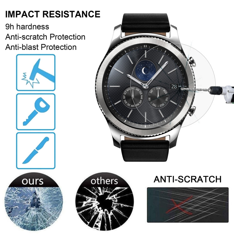 2 PCS ENKAY Hat-Prince for Samsung Gear S3 Smart Watch 0.2mm 9H Surface Hardness 2.15D Explosion-proof Tempered Glass Screen Film