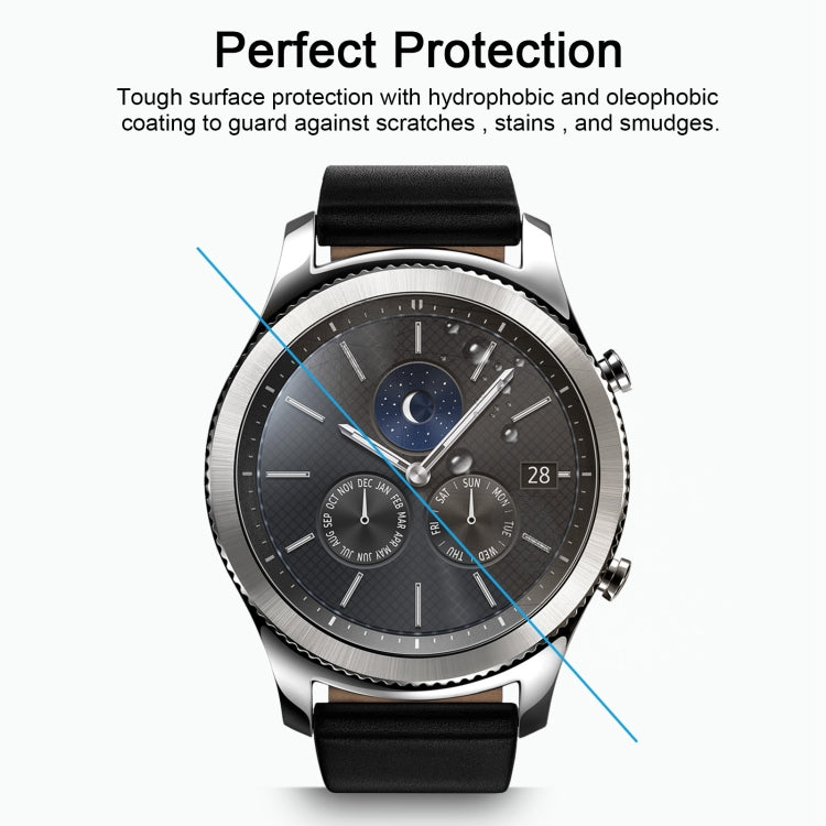 2 PCS ENKAY Hat-Prince for Samsung Gear S3 Smart Watch 0.2mm 9H Surface Hardness 2.15D Explosion-proof Tempered Glass Screen Film