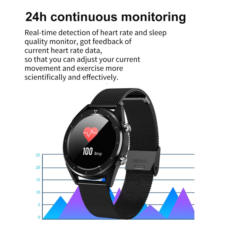DT28 1.54inch IP68 Waterproof Silicone Strap Smartwatch Bluetooth 4.2, Support Incoming Call Reminder / Blood Pressure Monitoring / Watch Payment