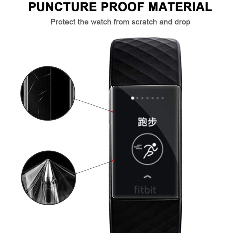 5 PCS for Fitbit Charge 3 / 4 TPU Soft Explosion-proof Screen Film