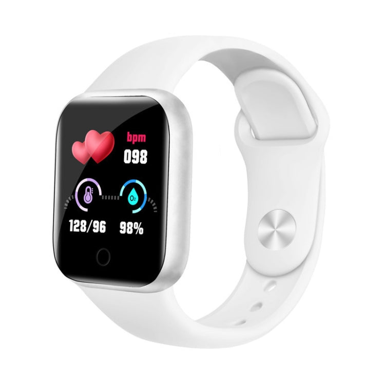 Y68 1.44 inch Smart Watch, Support Heart Rate Blood Pressure Blood Oxygen Monitoring, Y68 Black, Y68 Pink, Y68 White, Y68 Silver Black