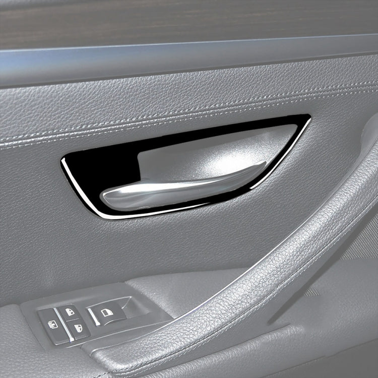 For BMW 5 Series F10 2011-2017 4pcs Car Door Handle Frame Decorative Sticker,Left and Right Drive Universal, Door Handle Frame