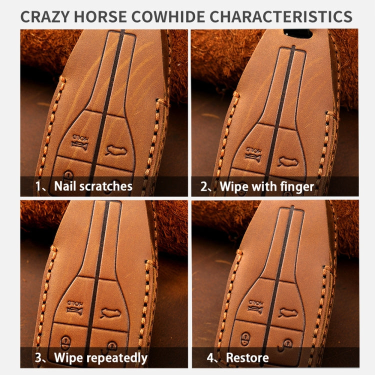 For Chevrolet GMC / Colorad 4-button C159 Car Key Leather Protective Case, 4-button
