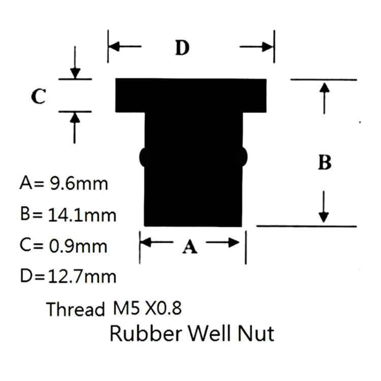 20pcs / 1 Set M5 Universal Motorcycle Windshield Brass Nuts