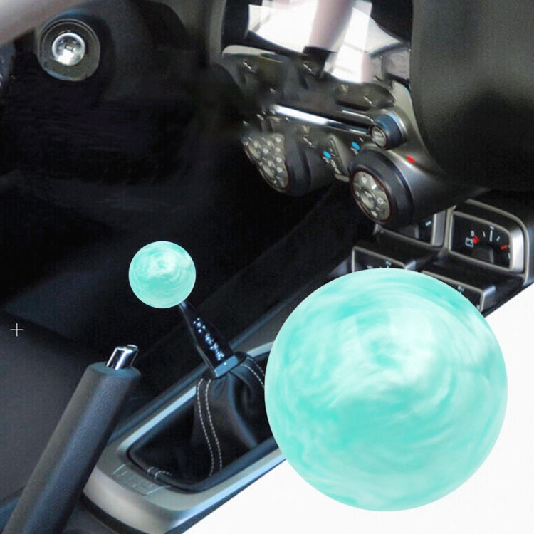 Car Modified Marble Star Gear Head Shifter Cover with Adapter, Light Blue, Purple, Pink, Green, Light Green