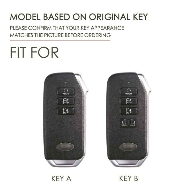 For Kia 5-button Hallmo Car Cowhide Leather Key Protective Cover Key Case, C202