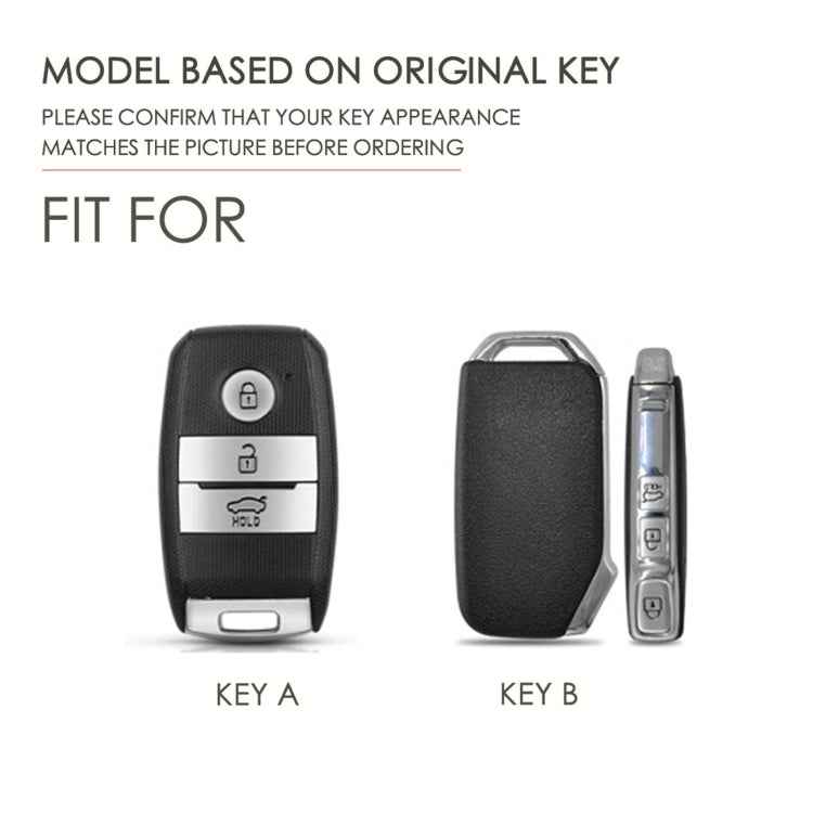 For Kia Sportage R / K5 / K4 / K2 / KX3 Hallmo B Style Car Cowhide Leather Key Protective Cover Key Case