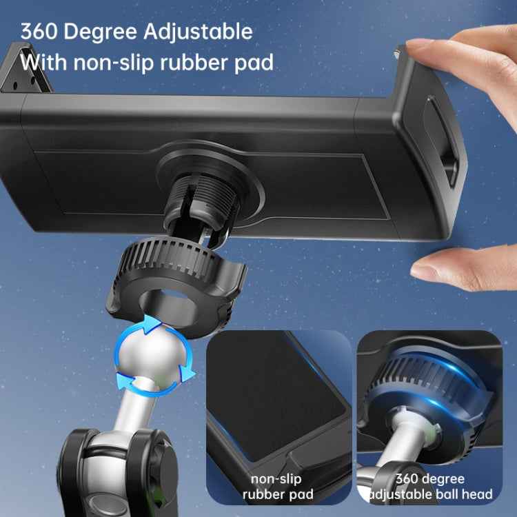 UBA-P1L Car Flexible Tablet Suction Cup Clamp Holder with Extension Rod without Remote Control