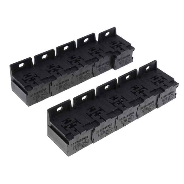 30A-80A Relay Base Holder 5-pin Socket with 50 Pieces Terminals