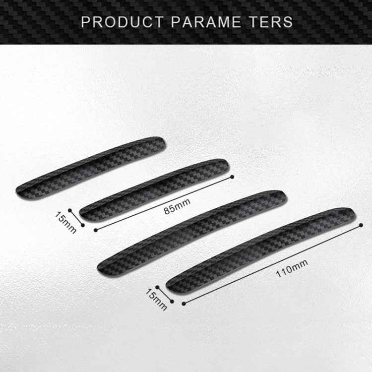4 in 1 Car Door Anti-Static PC Carbon Fiber Anti-Collision Strip