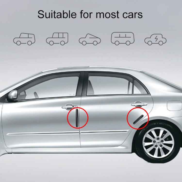 4 in 1 Car Door Anti-Static PC Carbon Fiber Anti-Collision Strip