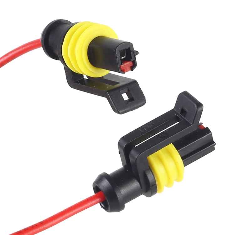 10pcs 1P Car Waterproof Plug Car Connector Plug-In, Length:10cm, 1P