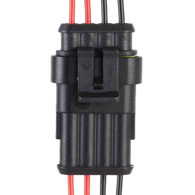 10pcs 3P Car Waterproof Plug Car Connector Plug-In, Length:10cm