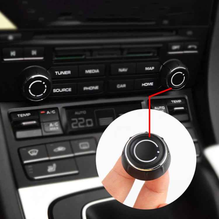 For Porsche Cayenne Car Left CD Player Volume Adjustment Knob Cover 97064292901